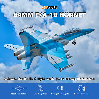 FMS EDF Jet 64mm F/A-18 Hornet, RTF / PNP