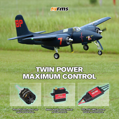 FMS 1700mm F7F Tigercat Blue PNP