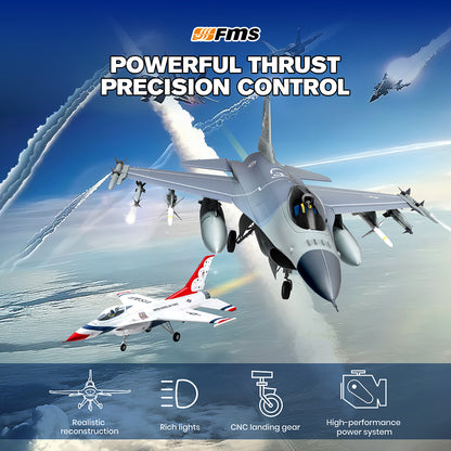 FMS EDF Jet 64mm F-16 Fighting Falcon, RTF / PNP