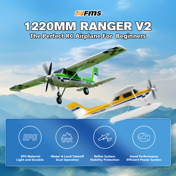 FMS 1220mm Ranger EP V2 With Reflex V3 RTF /  PNP