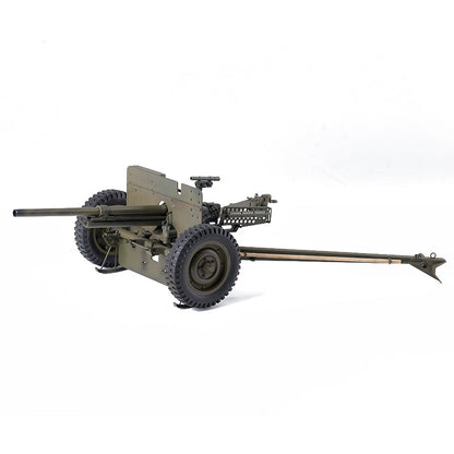 Detailed 1:6 scale anti-tank gun model with realistic features and wheels