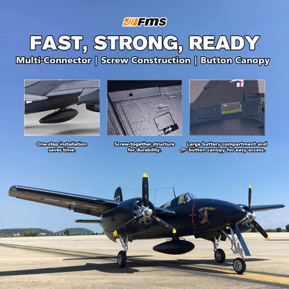 FMS 1700mm F7F Tigercat Blue PNP