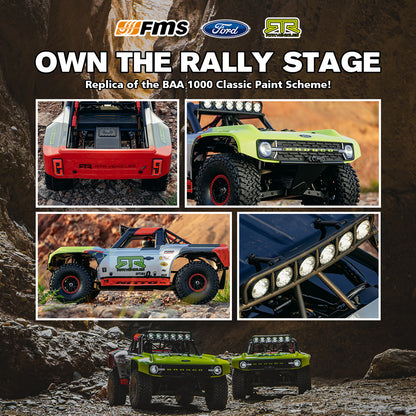FMS 1:7 Ford Bronco RTR EB Brushless 4WD Short Course Truck RS