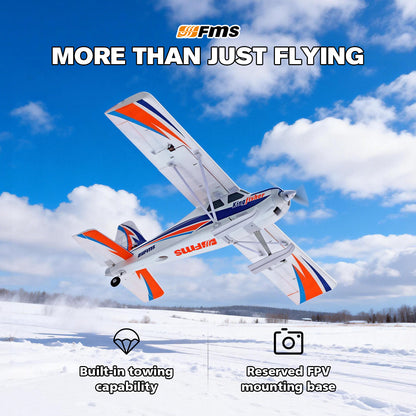 FMS 1400mm Kingfisher with Reflex V3, Wheels, Floats, Skis, Flaps, RTF / PNP