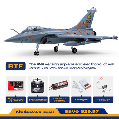 FMS EDF Jet 64mm Rafale with Reflex V3, PNP