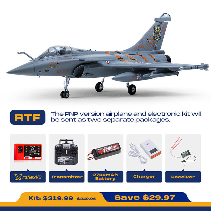 FMS EDF Jet 64mm Rafale with Reflex V3, PNP