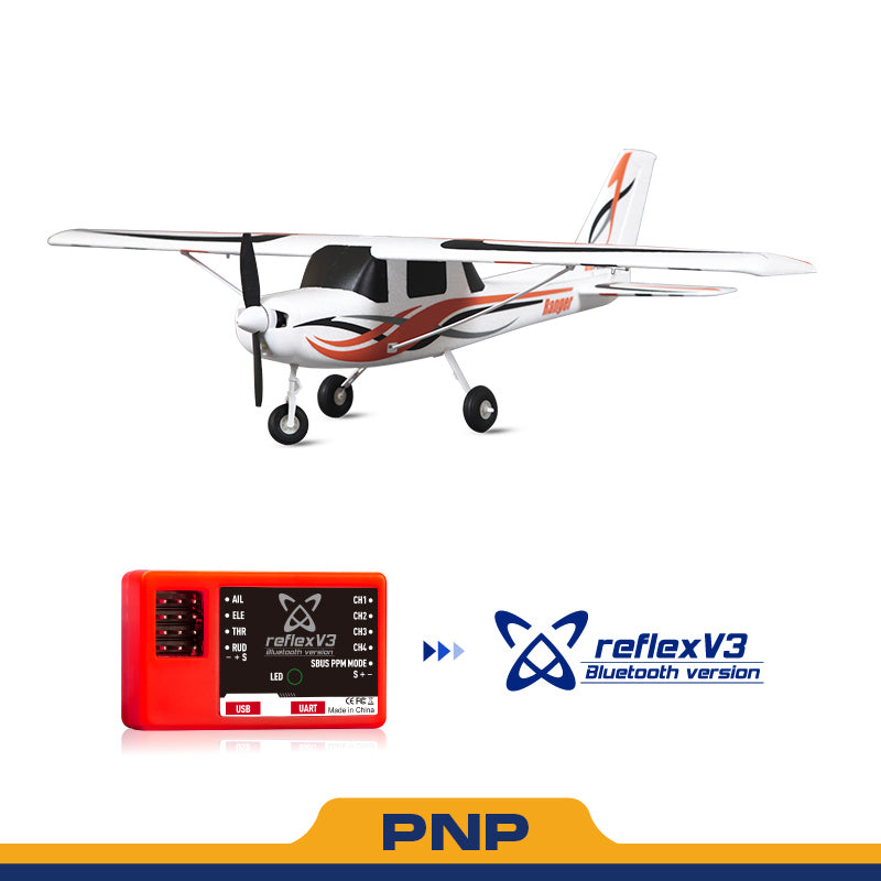 FMS 850mm Ranger RC airplane with Reflex V3 flight controller, PNP version