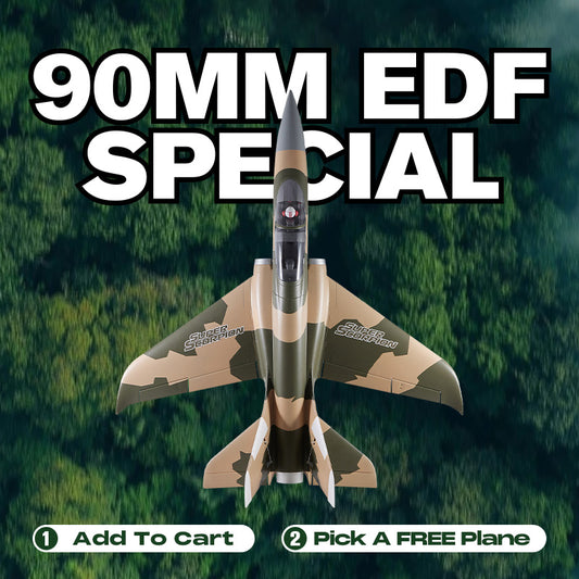 Avión a reacción FMS EDF de 90 mm Super Scorpion V2 PNP 