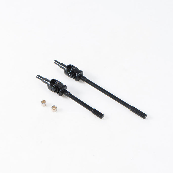1:10 Canyon Universal Axle Set: two black metal drive shafts with universal joints.