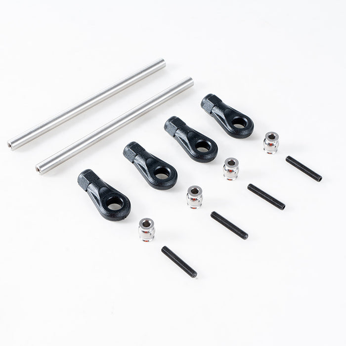 1:10 Canyon front linkage parts with ball ends and rods