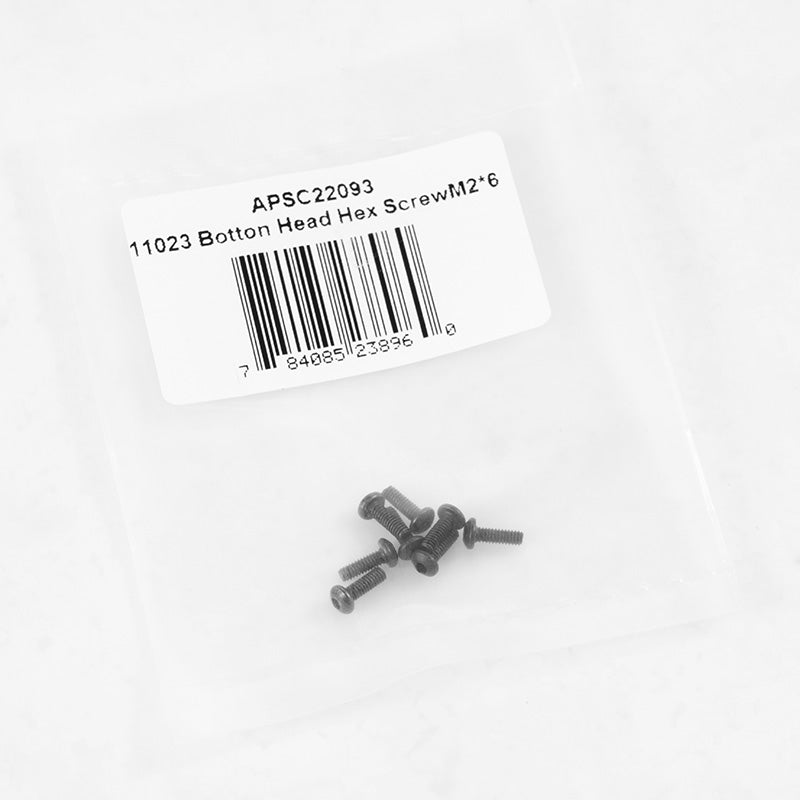 Tornillo hexagonal de cabeza abotonada F100 1:10 M2*6