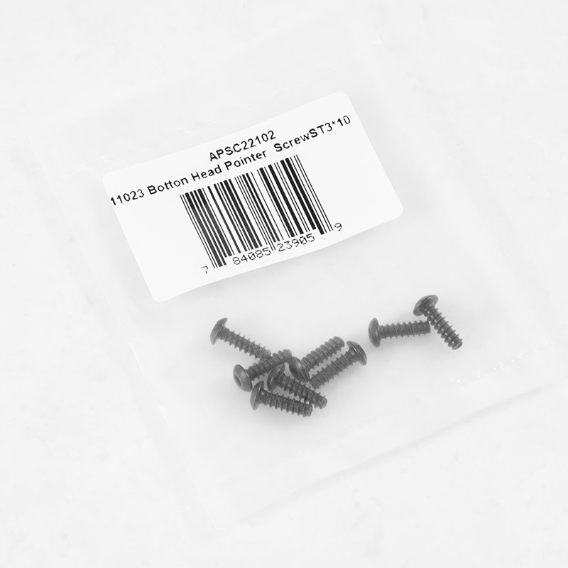 Tornillo de puntero de cabeza abotonada F100 1:10 ST3*10