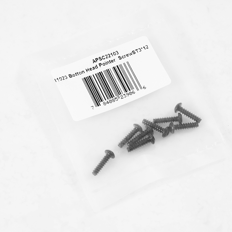Tornillo de puntero de cabeza abotonada F100 1:10 ST3*12