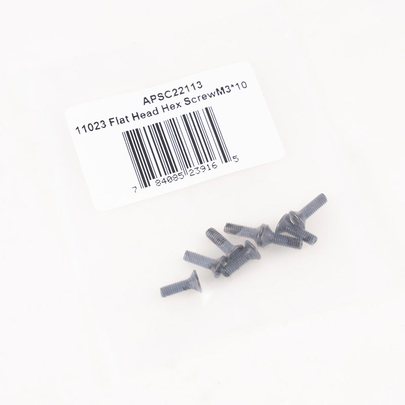 1:10 F100 Tornillo hexagonal de cabeza plana M3*10