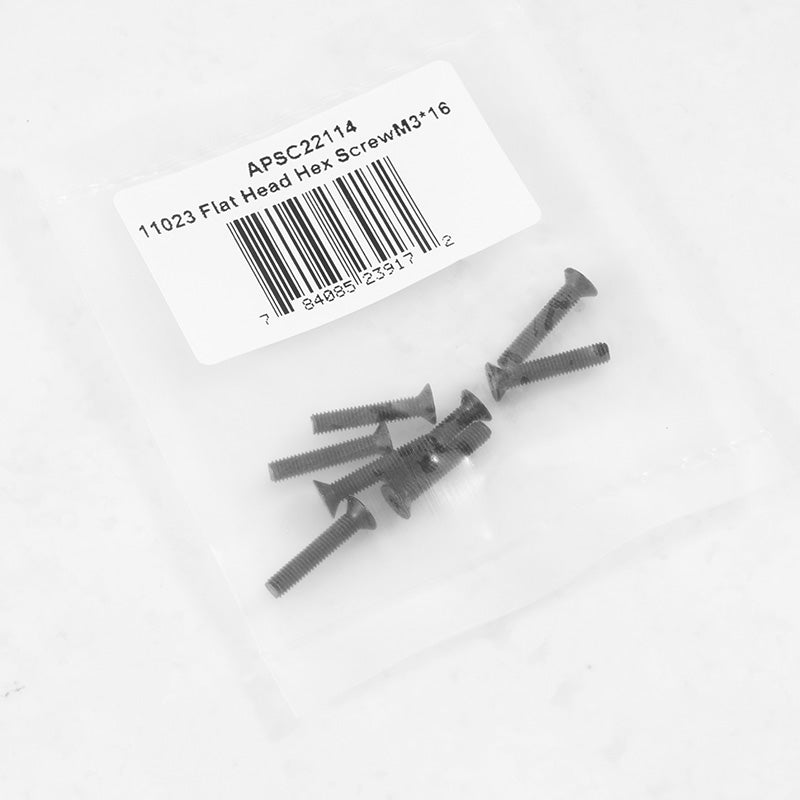 Tornillo hexagonal de cabeza plana F100 1:10 M3*16