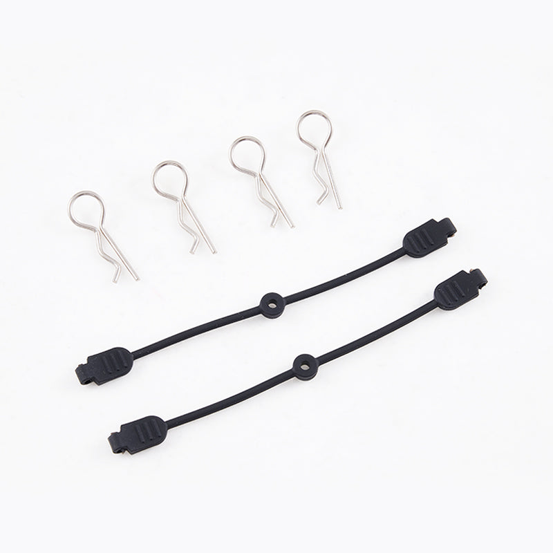 Clip de carrocería y correa de goma para Ford Bronco RTR EB a escala 1:7