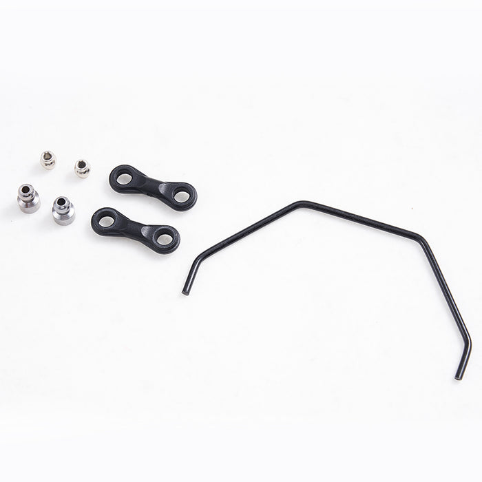 Black front sway bar and links for the 1:7 Ford Bronco RTR EB model kit.