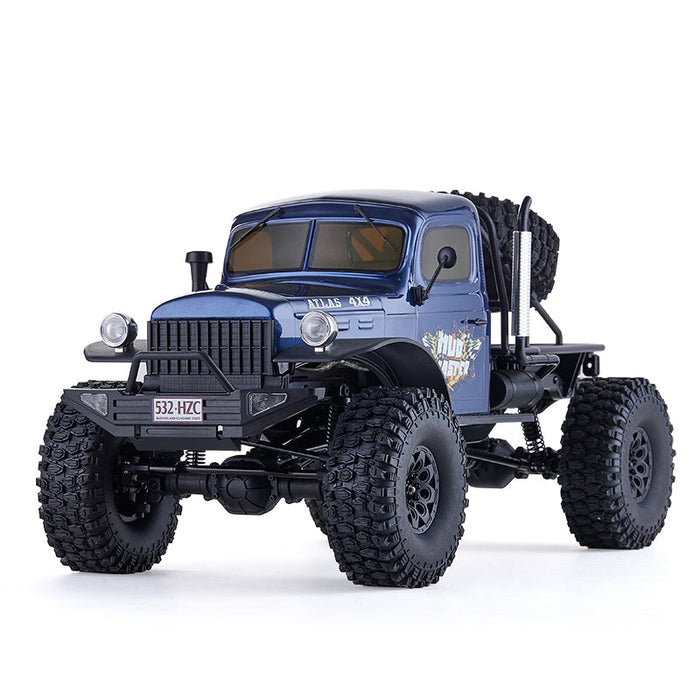 ROCHOBBY 1:10 Atlas 4x4 Off-Road Truck RS in blue with rugged all-terrain tires