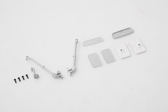 1:10 Toyota FJ40 mirror set with reflective plates and mounting screws