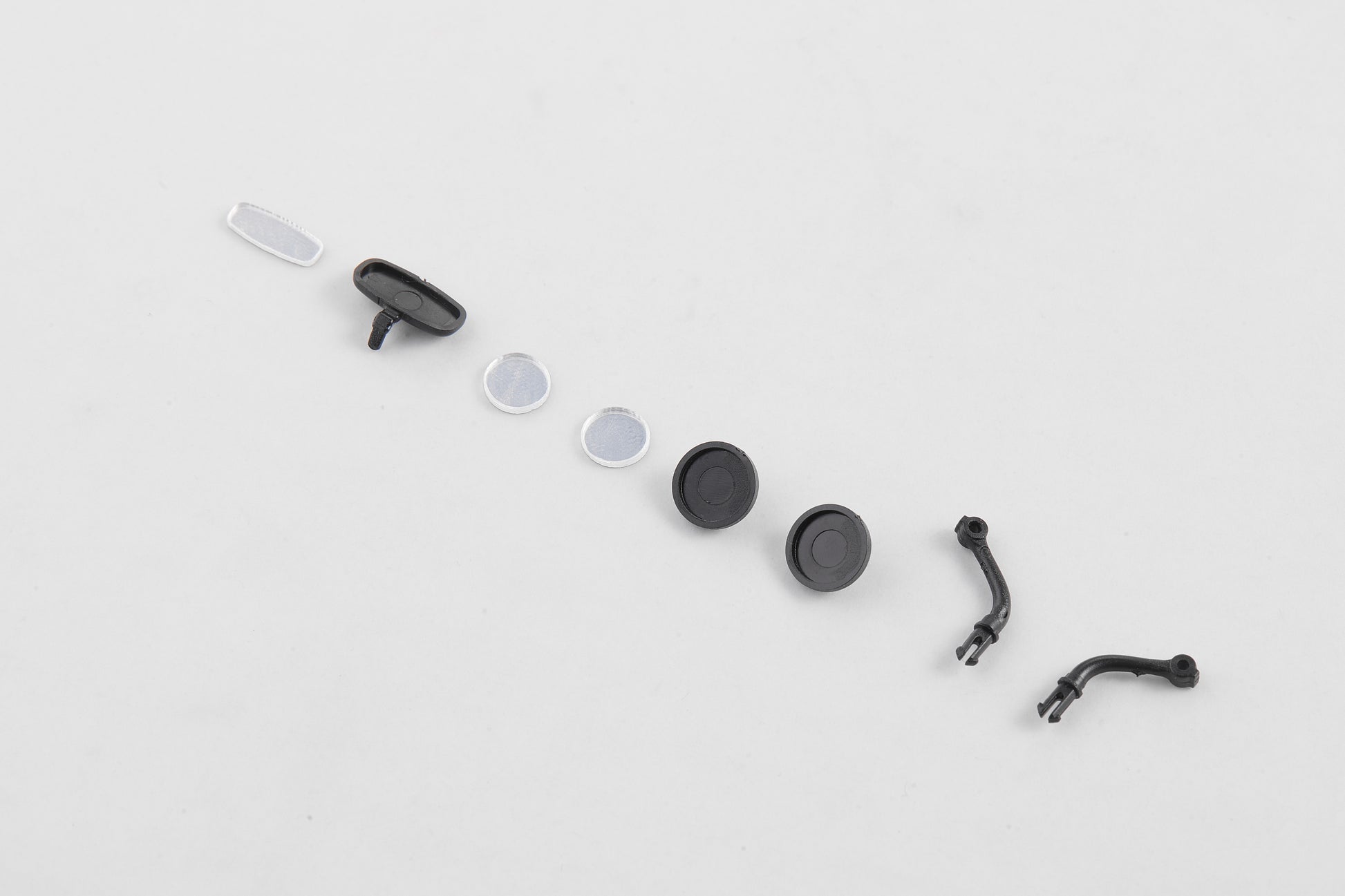 1:12 Land Rover mirror parts set in black and silver