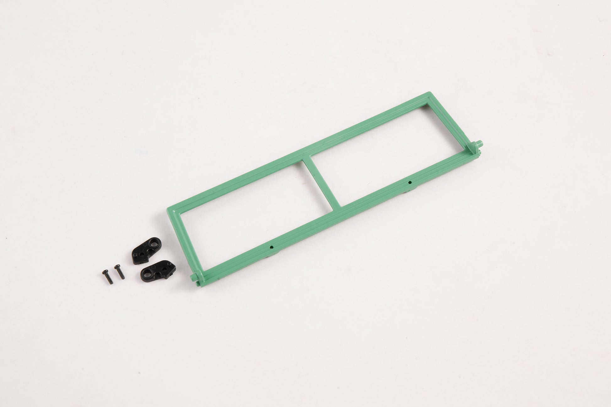 1:12 Land Rover green painted window frame and hardware.