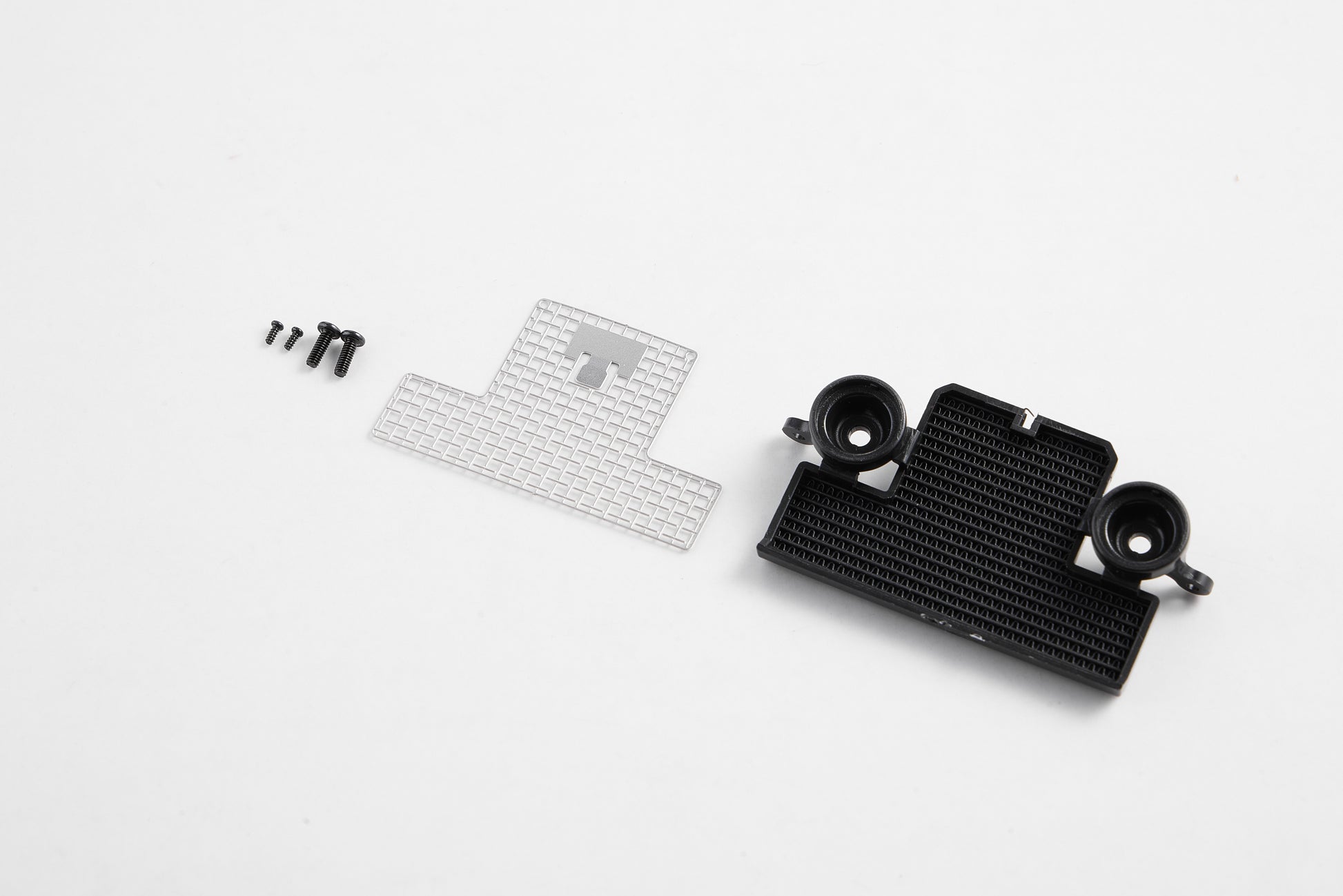 1:12 Land Rover exhaust plate with screws for RC vehicle assembly
