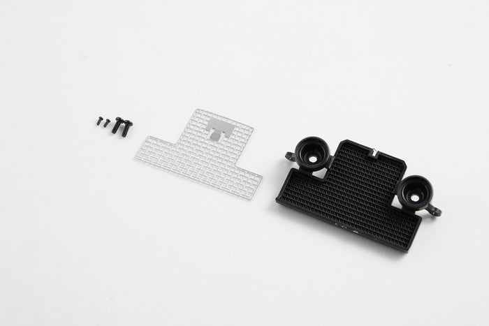 1:12 Land Rover exhaust plate with screws for RC vehicle assembly