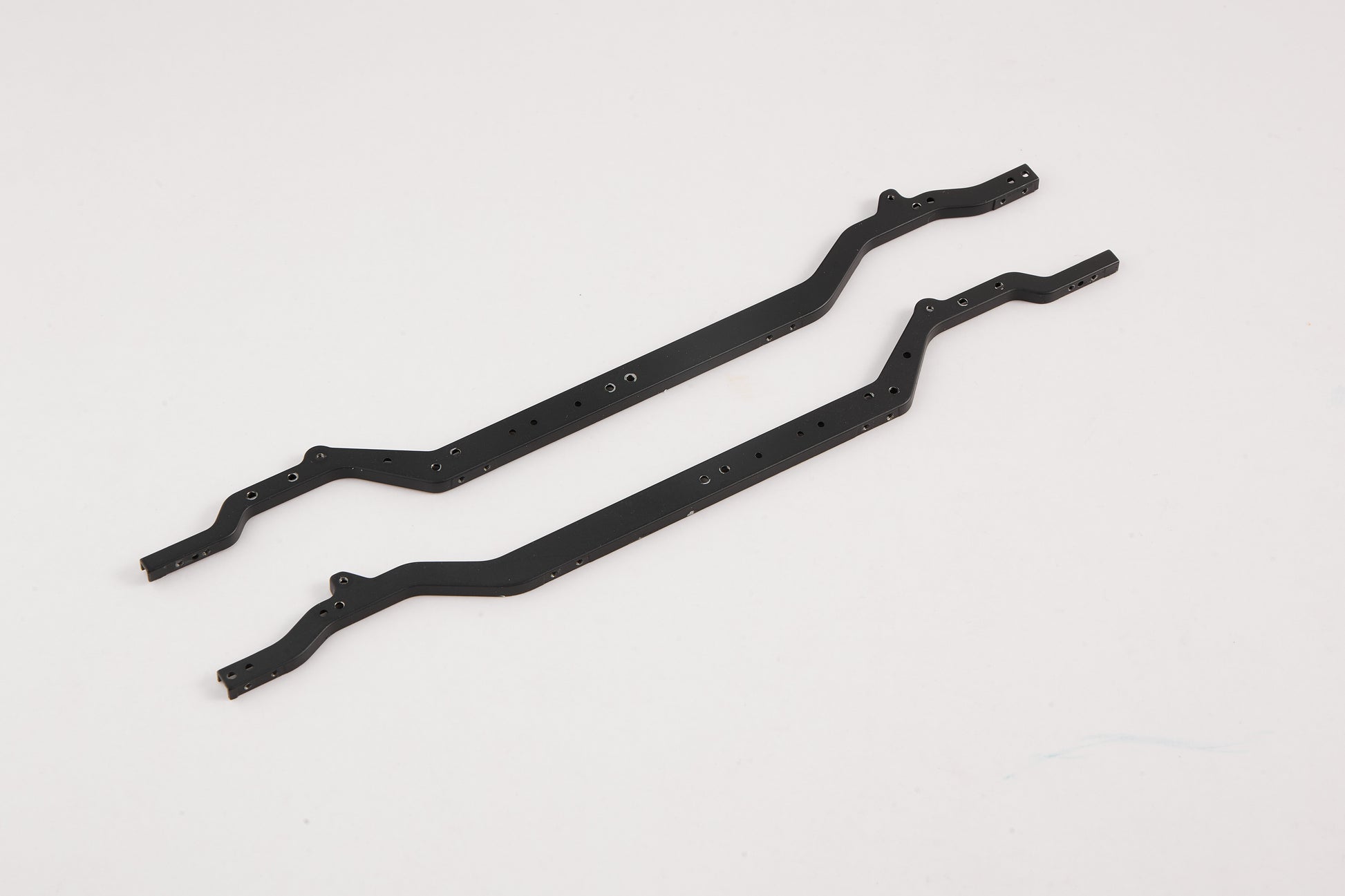 Black metal chassis plates for RC vehicles