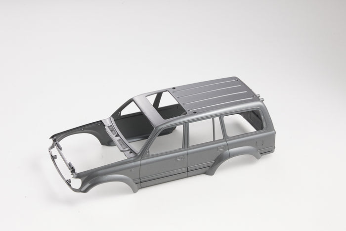 Gray FCX18 Land Cruiser 80 body shell for RC cars