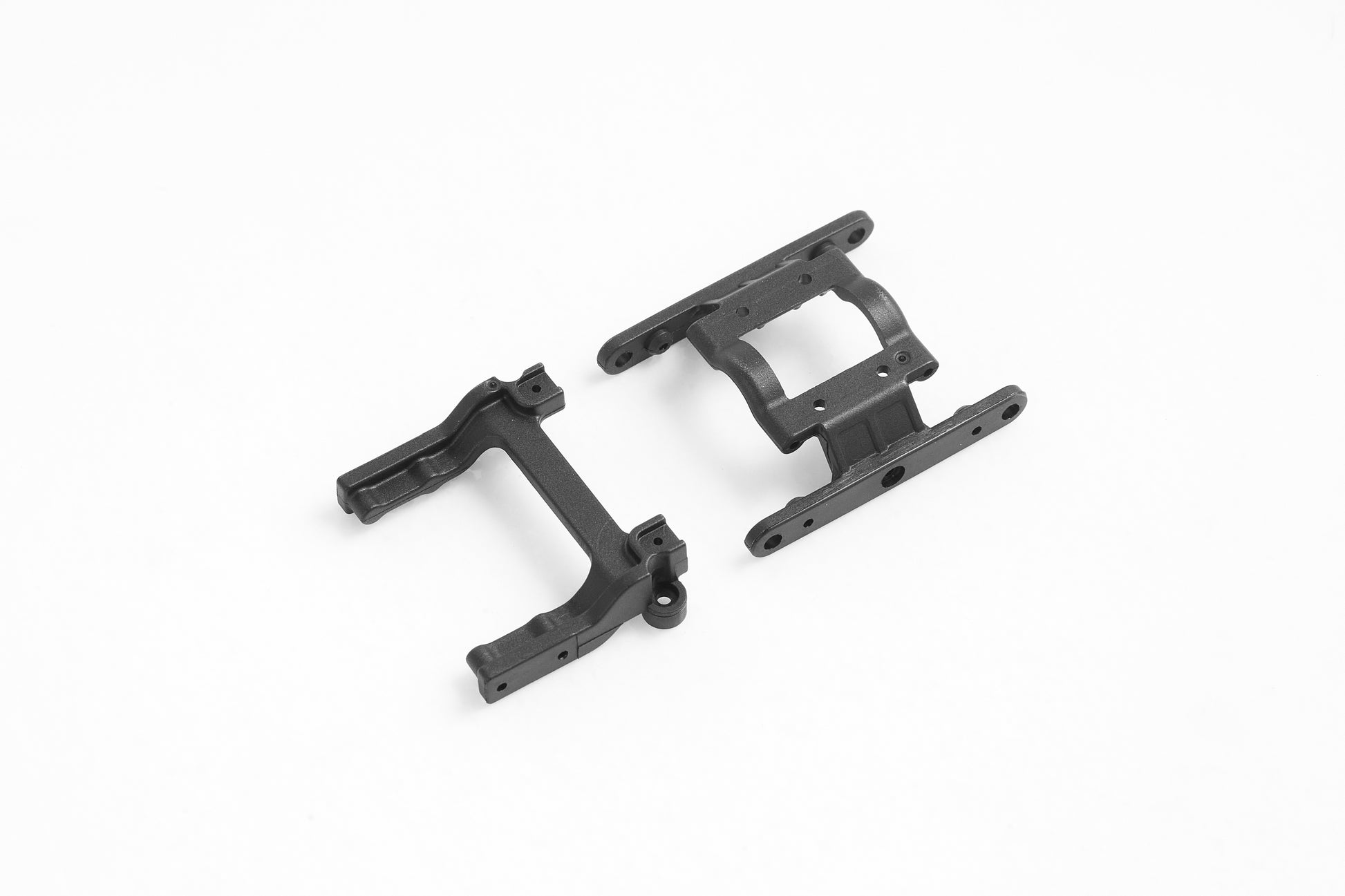 FCX18 Land Cruiser 80 gearbox mount and girder supporter in black plastic.