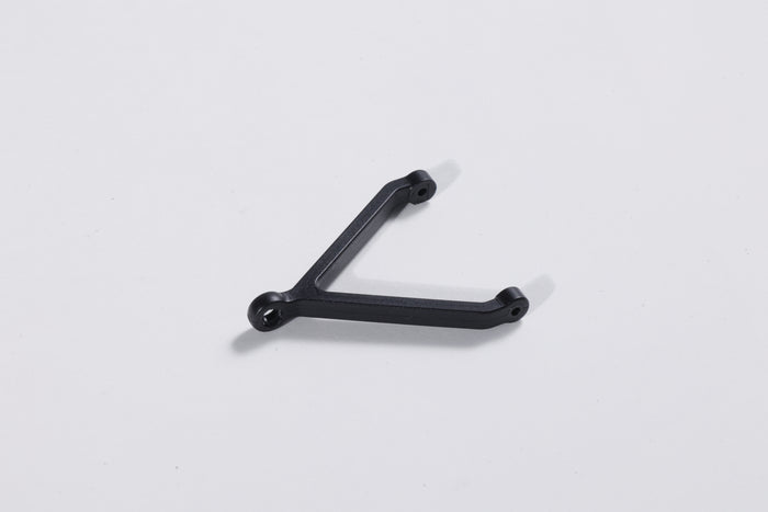 Black Y-shaped support arm for RC models with two mounting holes