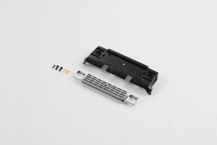 1:24 K5 Blazer black exhaustion plate with silver grille and screws