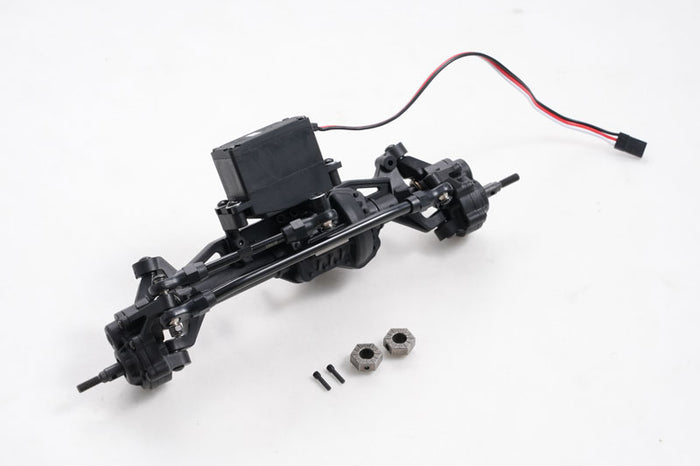 1:10 Chevrolet K5 Blazer front axle assembly with servo mount and parts
