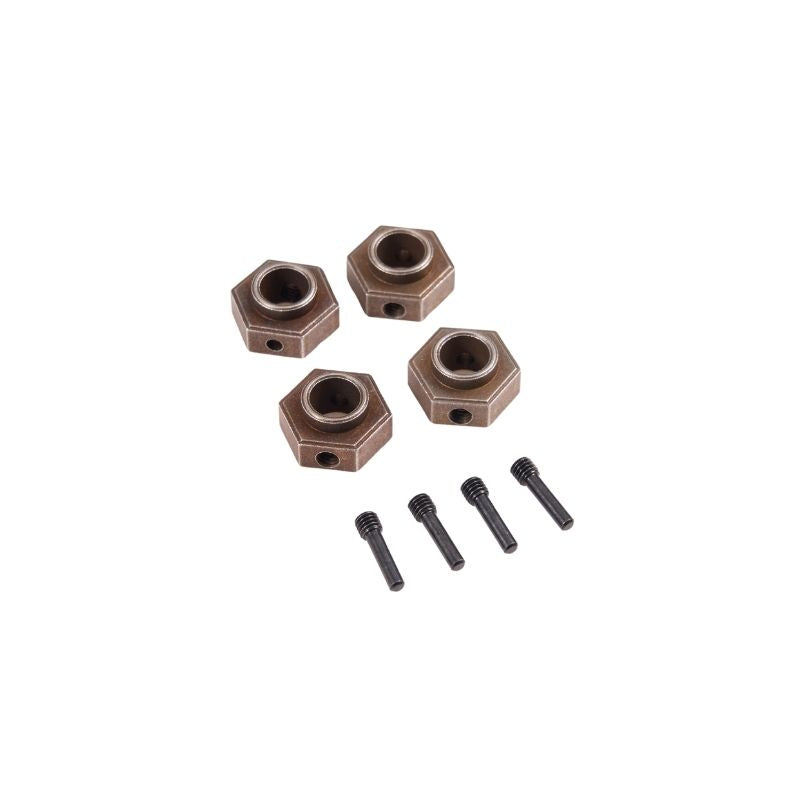 FCX10 JUEGO HEXAGONAL DE 17 MM CON PASADORES DE TORNILLO DE FIJACIÓN