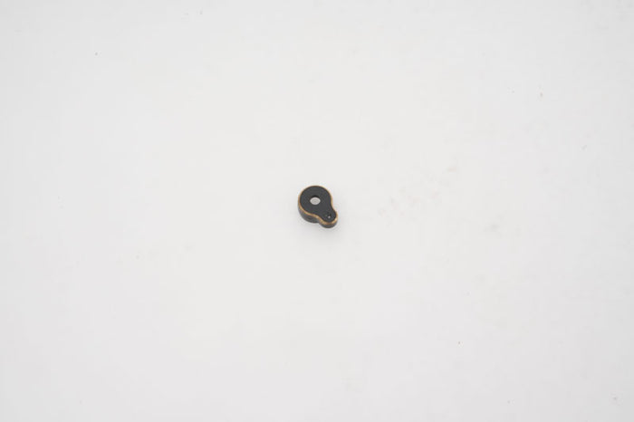 Black metal connector part for RC models.