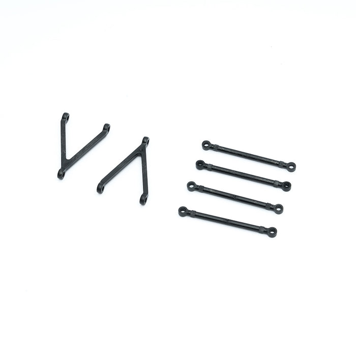 FCX24M roset set with black connecting links and support bars for RC models