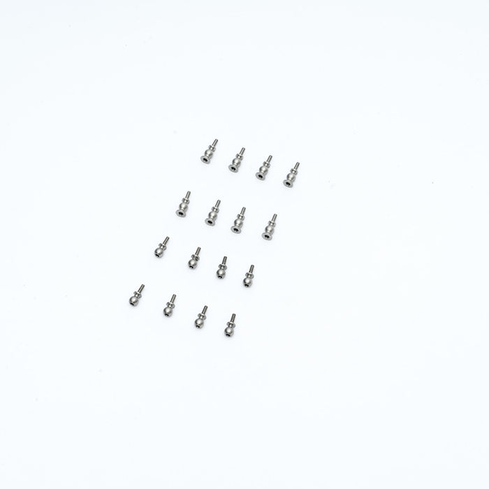 M1.4 ball head screws arranged in a grid for RC model assembly