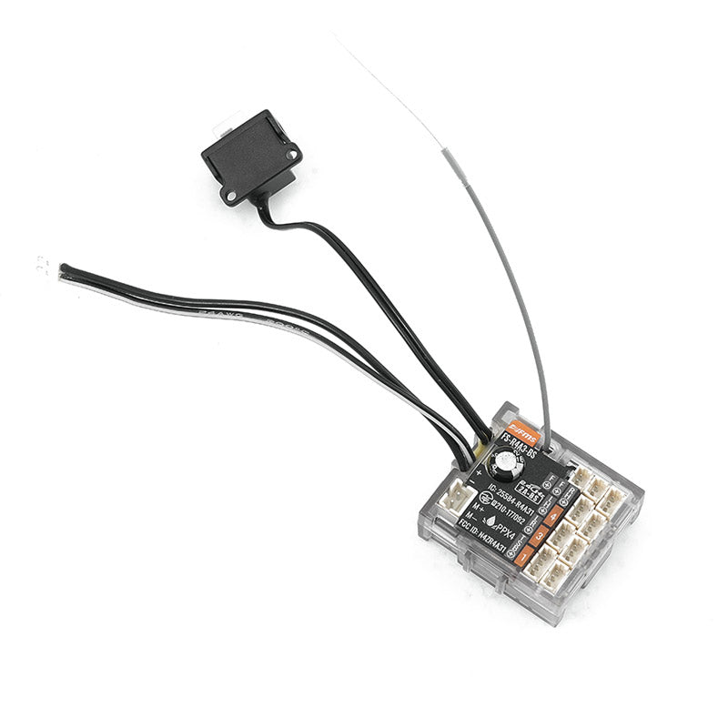 FMS R4A3 ESC/RX Combo V5 with housing and wiring.