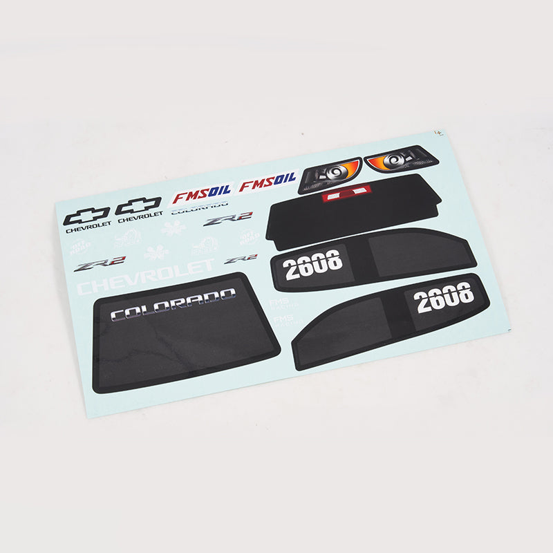 Hoja de calcomanías FMT10 Colorado (rojo/negro)