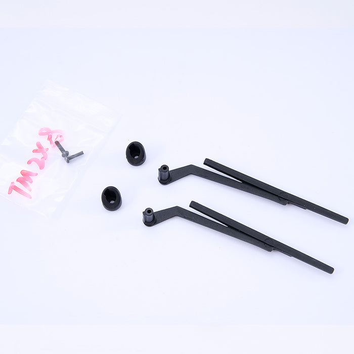 FCX10 Toyota LC80 windshield wiper set with arms and mounting parts