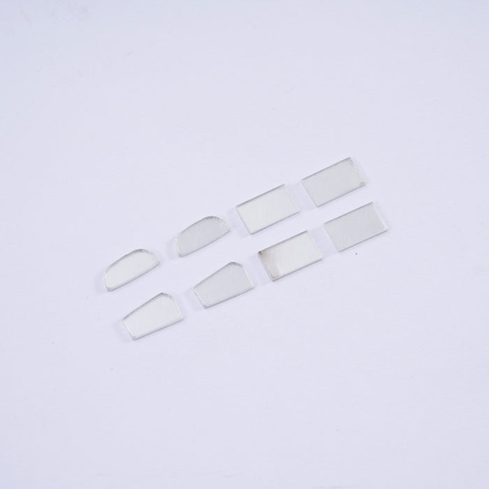 Clear acrylic mirror pieces for custom RC model decoration