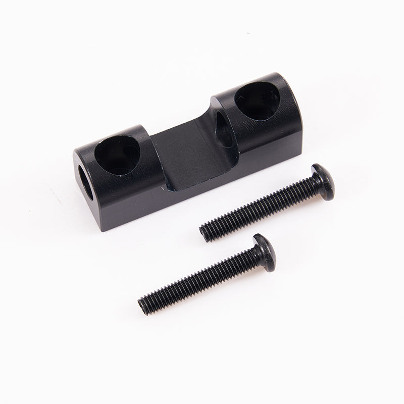 FMT10 Colorado rear bumper mount aluminum bracket with two bolts.