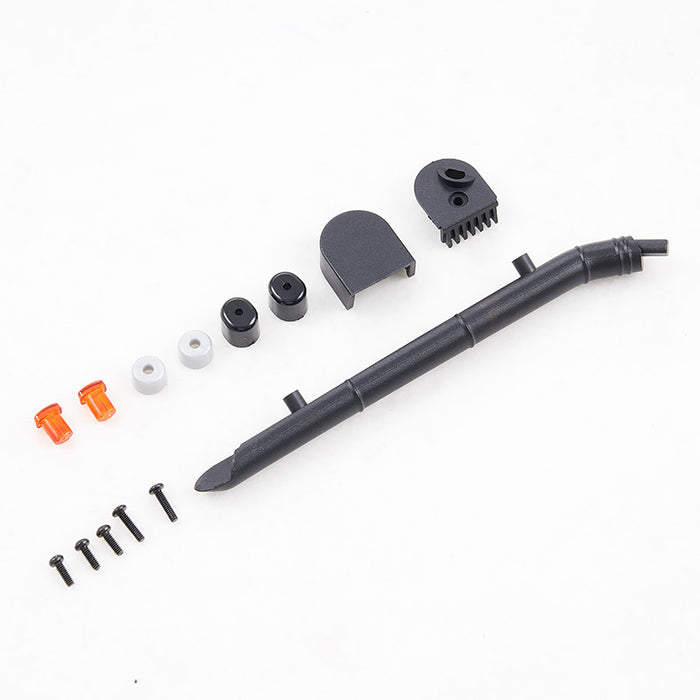FCX10 Discovery Wading Throat parts kit: black tube, caps, plugs, screws.