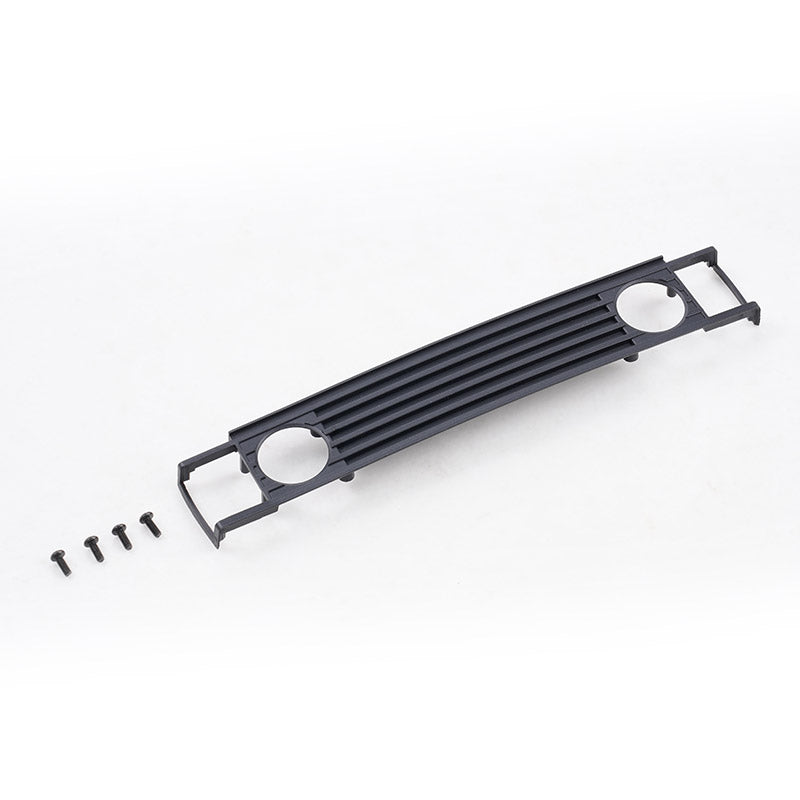 Black plastic FCX10 Range Rover front grille set with screws