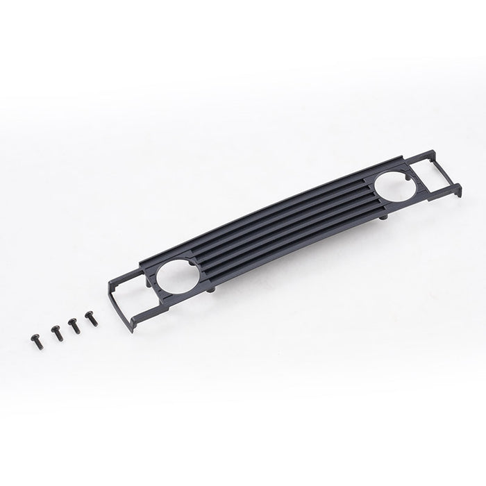 Black plastic FCX10 Range Rover front grille set with screws