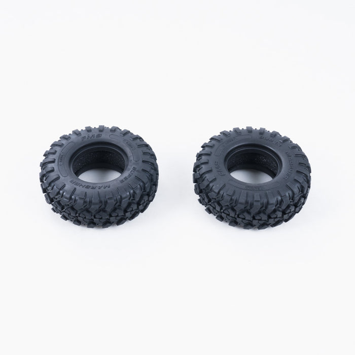 Neumáticos FCX10 Range Rover/Defender MT de 4,3", 1 par (25 grados) con espuma