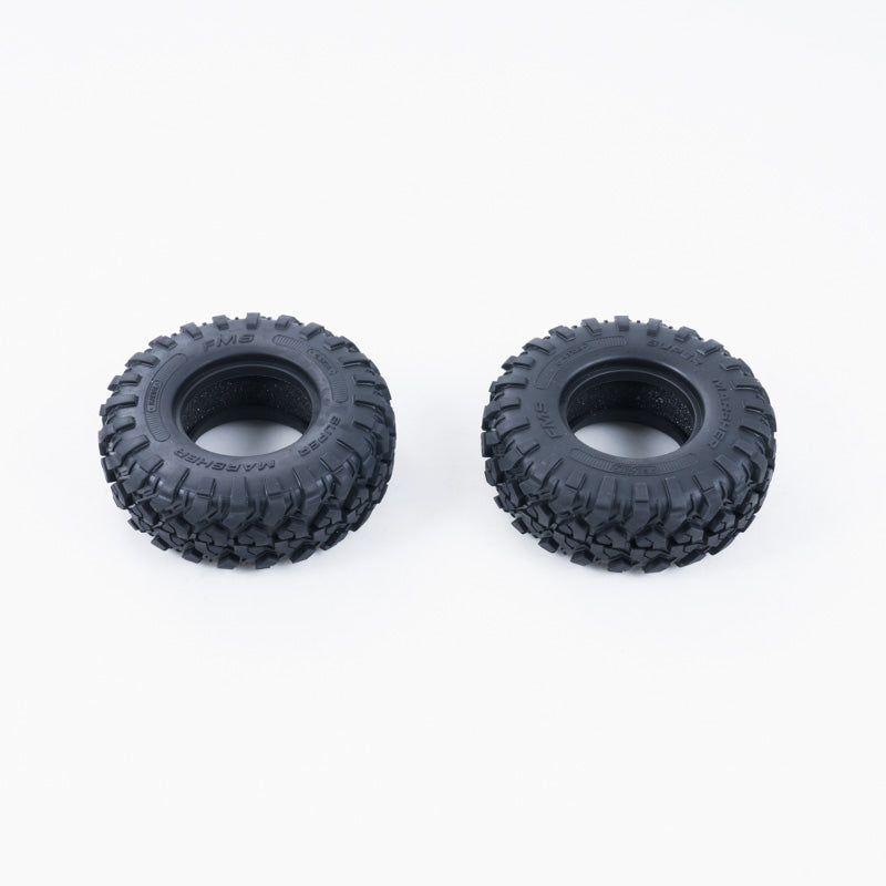 Neumáticos FCX10 Range Rover/Defender MT de 4,3", 1 par (25 grados) con espuma