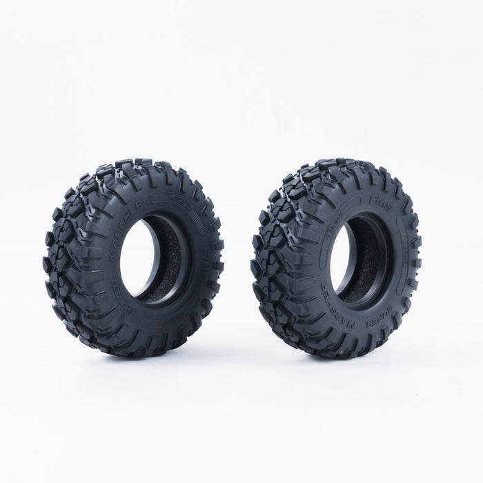 Neumáticos FCX10 Range Rover/Defender MT de 4,3", 1 par (25 grados) con espuma
