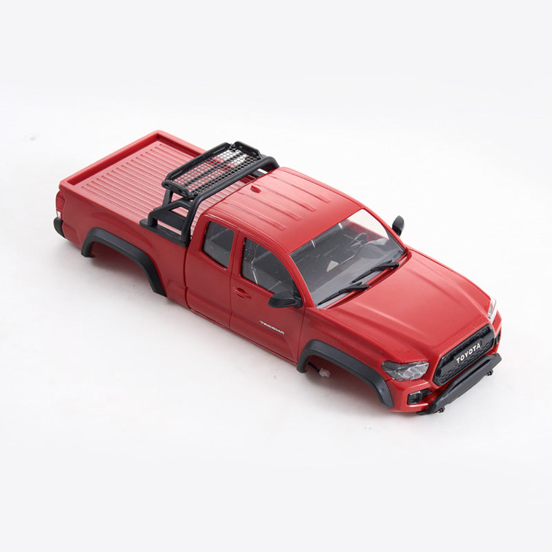 Carrocería Tacoma a escala 1:24 con pintura (azul, rojo y gris)