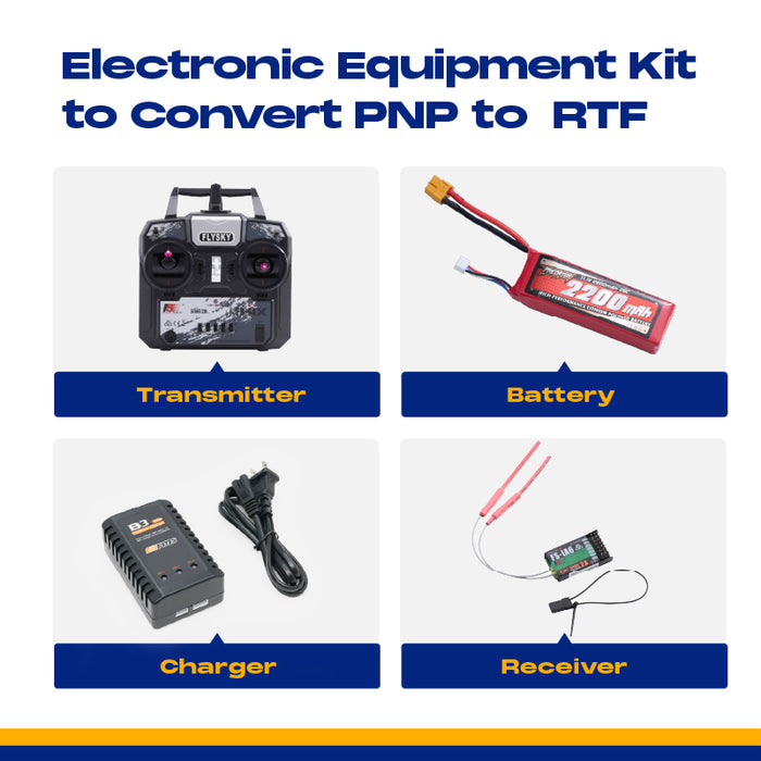 Kit de equipo electrónico para convertir PNP a RTF (batería de 2200 mAh con conector XT60)